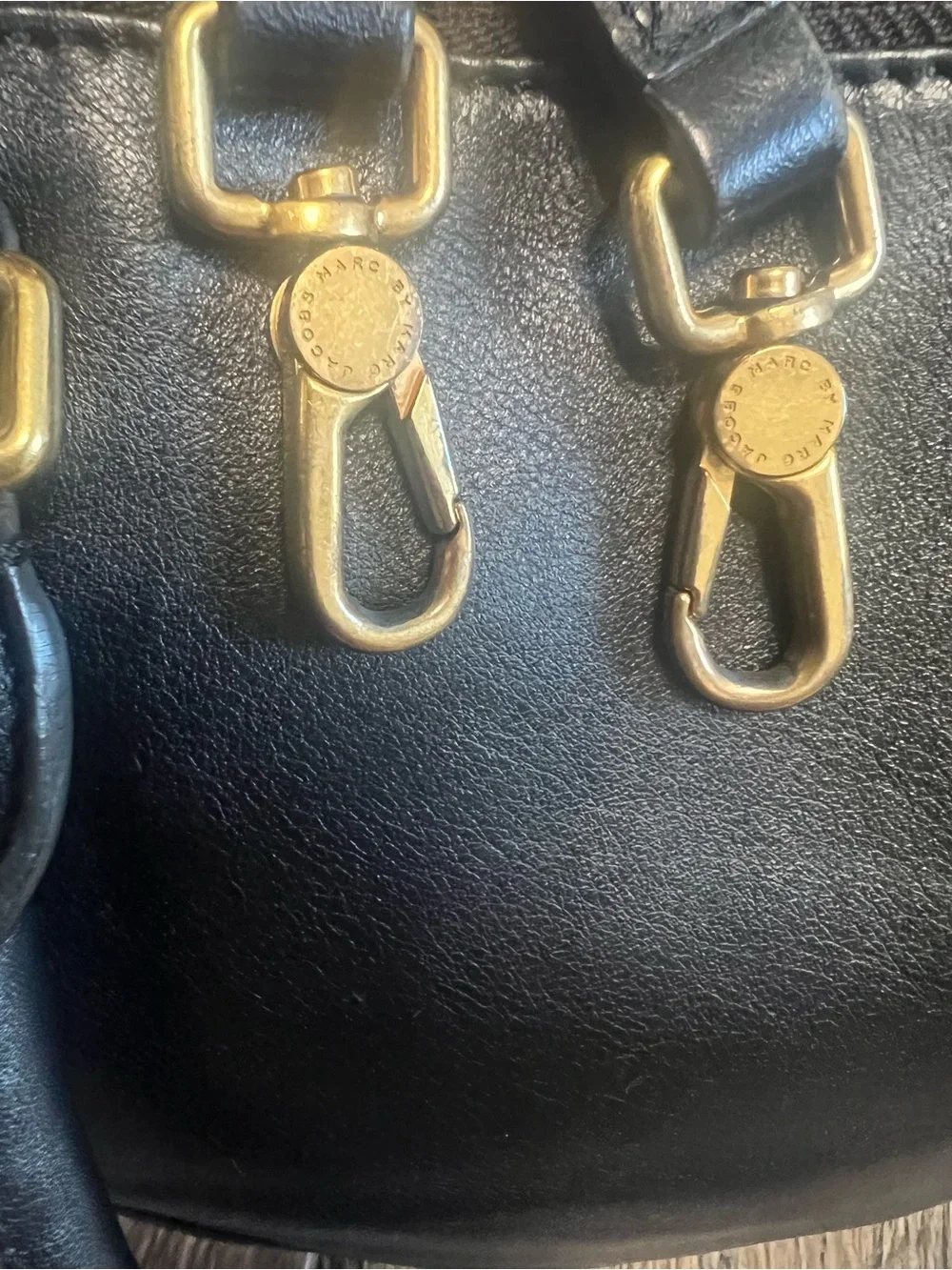 Marc by Marc Jacobs Goodbye Columbus Leather Satchel Bag - Black